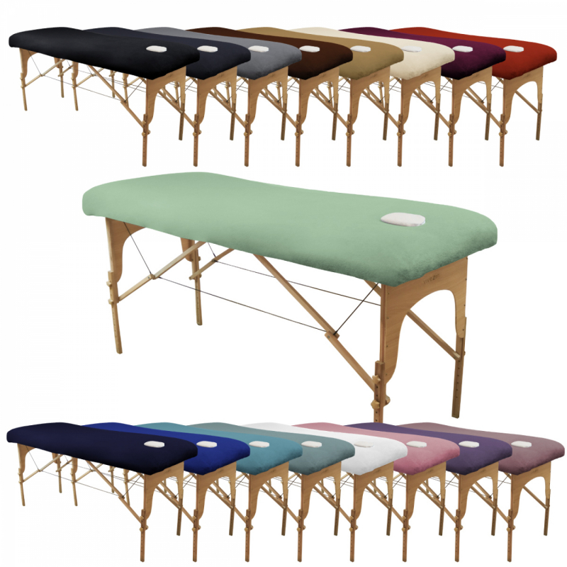 Drap-housse pour table de massage - Éponge - Vert pastel