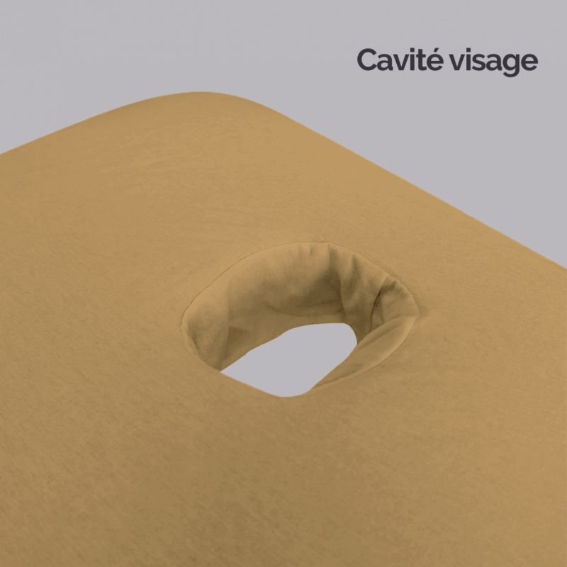 Drap-housse pour table de massage - Éponge - Marron clair