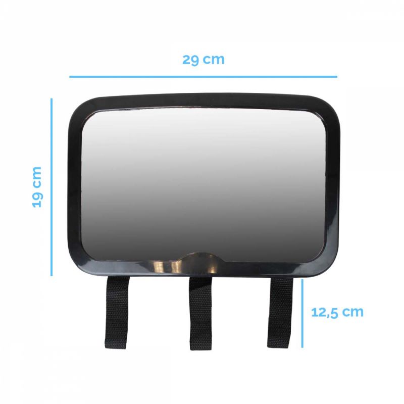 Lot de 4 miroirs pour voiture 2en1 avec sangles - Reflet