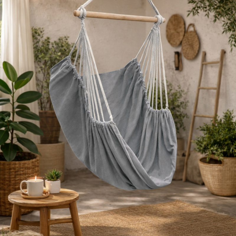 Chaise hamac suspendue - Gris