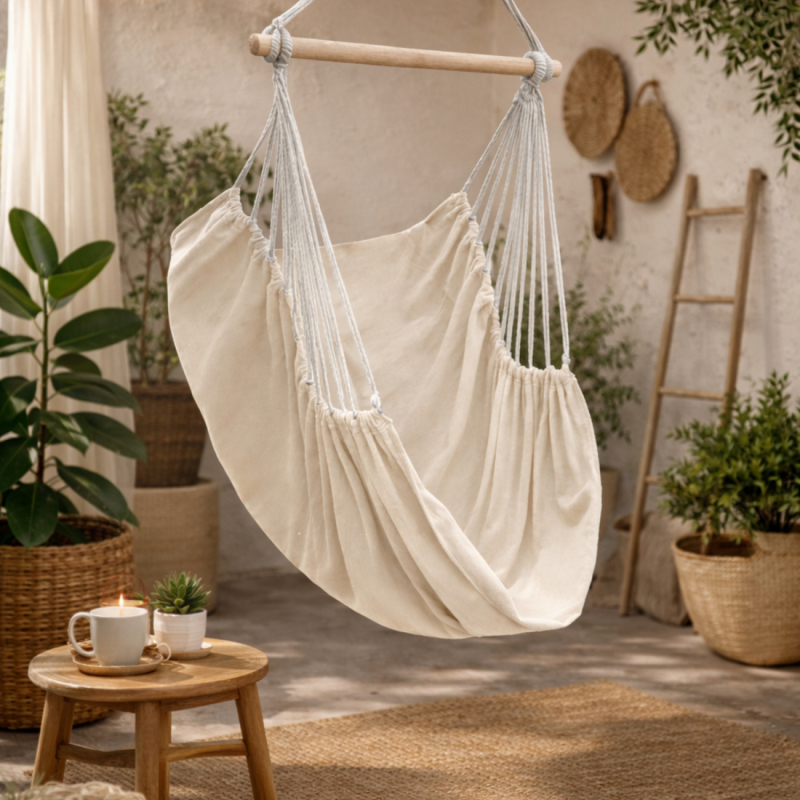 Chaise hamac suspendue - Beige