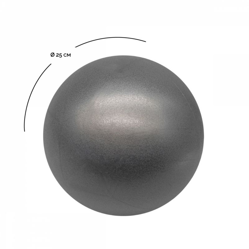 Lot de 2 ballons de pilates - 25 cm - Gris