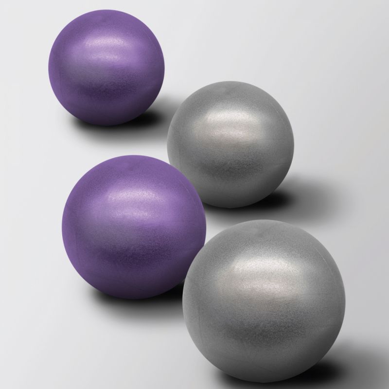 Lot de 2 ballons de pilates - 25 cm - Gris