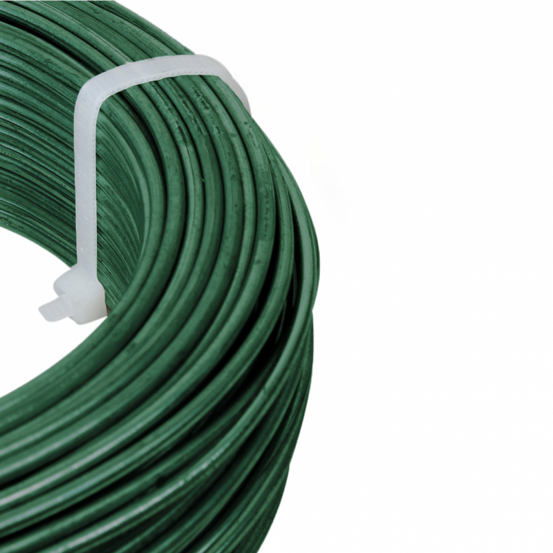 Fil de tension plastifié - 50 m x 2.7 mm ø - Vert