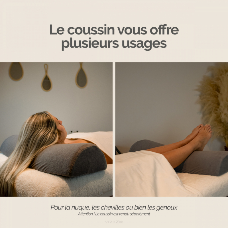 Drap-housse pour coussin demi rond - Éponge - Vert pastel