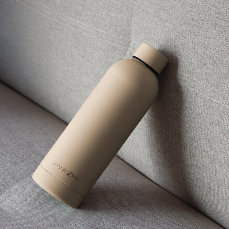 Gourde isotherme - 500 ml - Beige