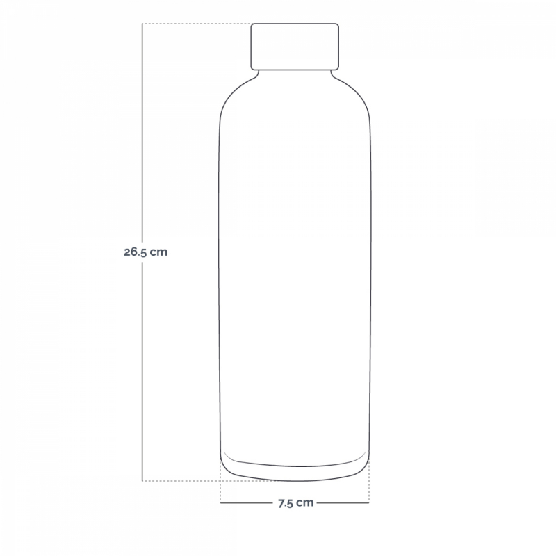 Gourde isotherme - 750 ml - Beige