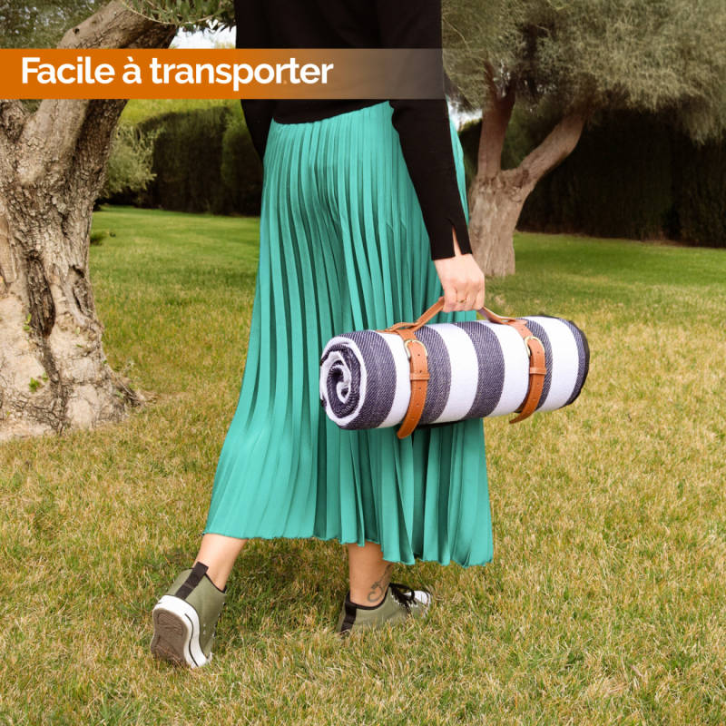 Couverture de pique-nique - 200 x 200 cm - Marin