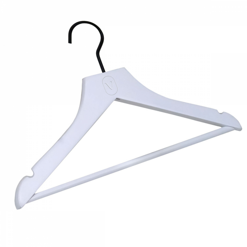 Lot de 20 cintres pour enfant premium - Blanc