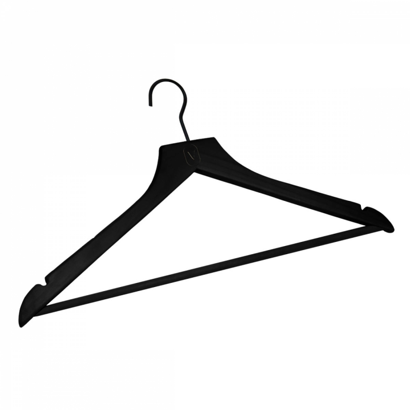 Lot de 20 cintres pour adulte premium - Noir