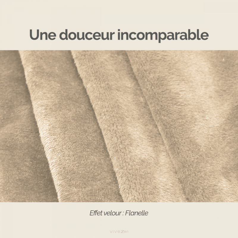 Sweat à capuche plaid - Flanelle - Adulte - Beige