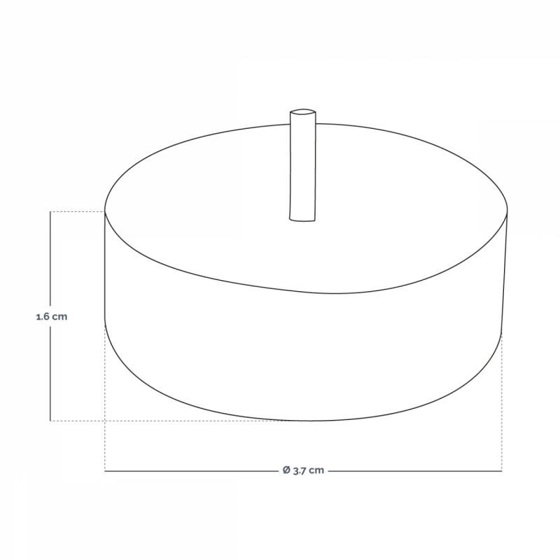 Lot de 50 bougies chauffe-plat - 4 h - Blanc
