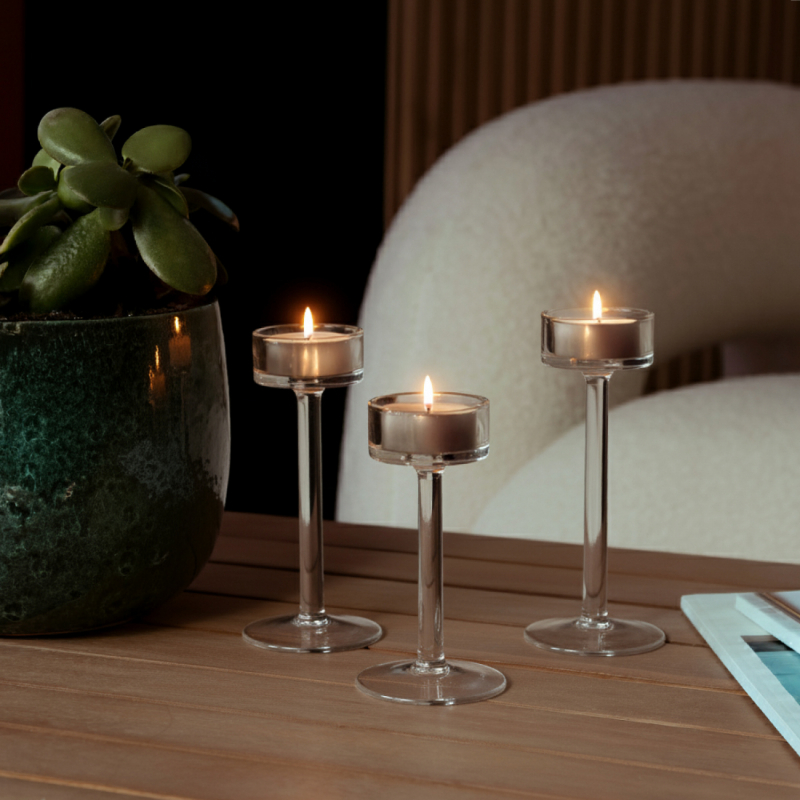 Lot de 100 bougies chauffe-plat - 4 h - Blanc