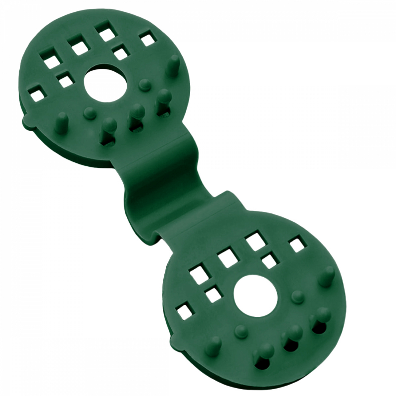 Lot de 100 clips de fixation pour brise vue - Vert
