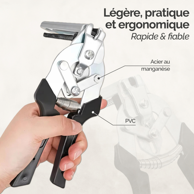 Pince à agrafes pour grillage - Noir