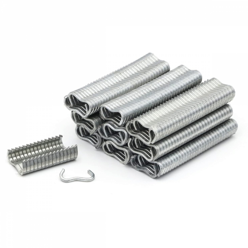 Lot de 600 agrafes pour grillage - Gris