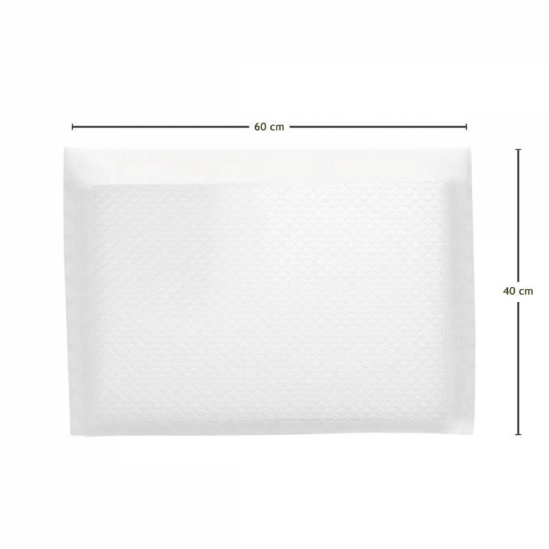 Lot de 50 alèses jetables - 40 x 60 cm - Blanc