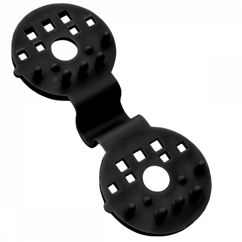 Lot de 50 clips de fixation pour brise vue - Noir