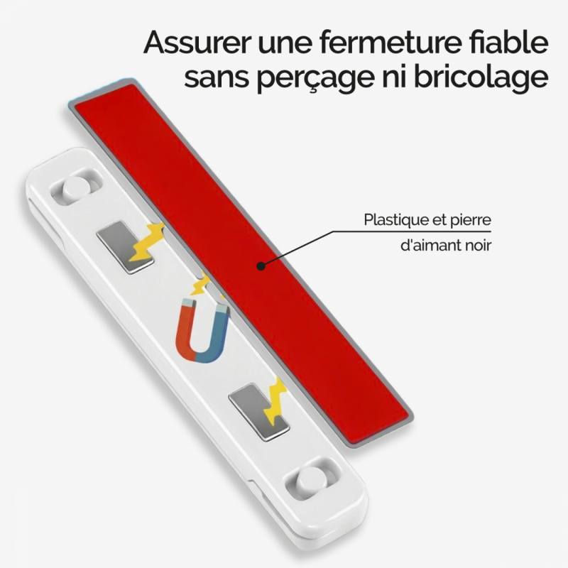 Lot de 24 aimants magnétiques pour moustiquaire - Blanc