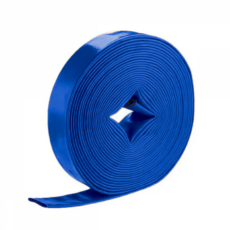 Tuyau plat - 10 m x 40 mm - Bleu