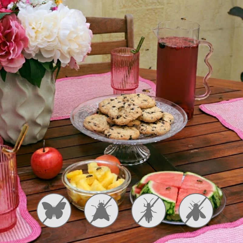 Lot de 2 cloches alimentaires pliables - 44 x 44 cm
