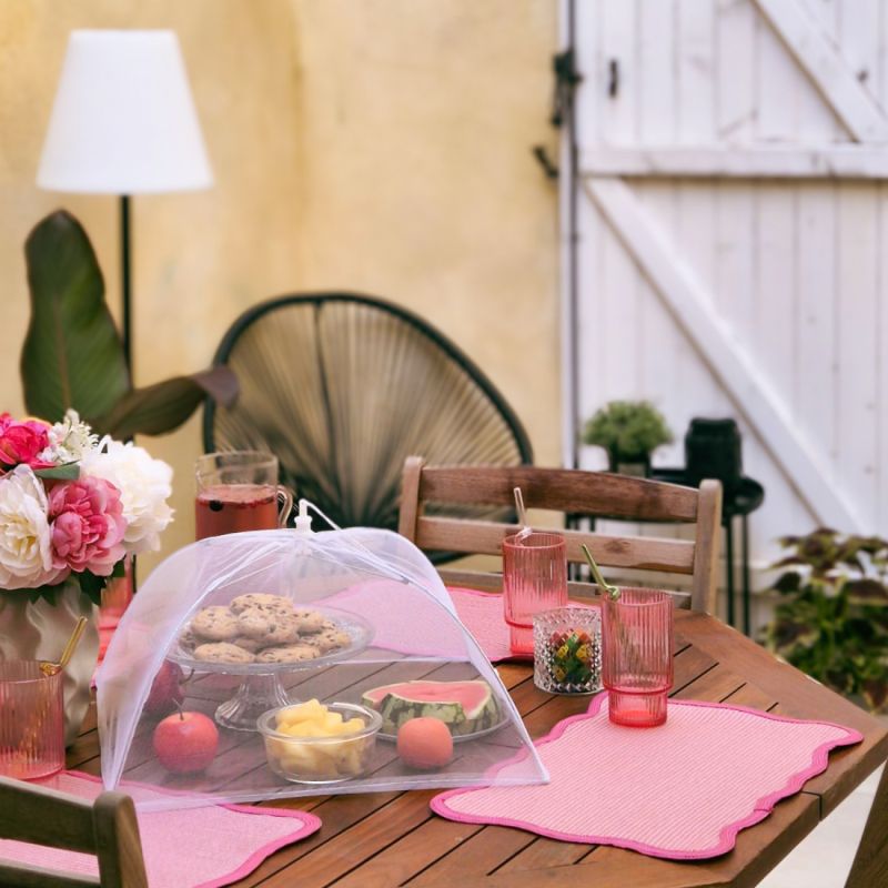 Lot de 2 cloches alimentaires pliables - 44 x 44 cm