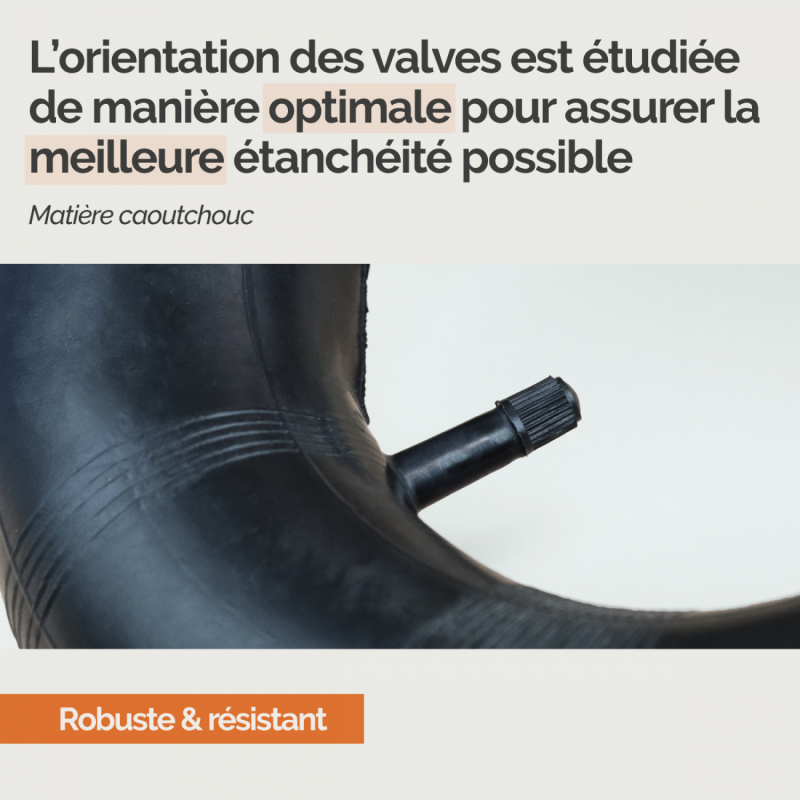 Chambre à air - 4.10 / 3.50 - 4 avec valve droite