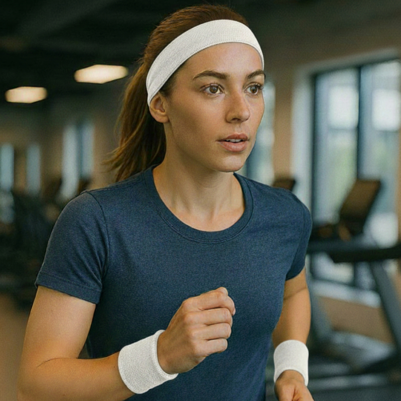 Ensemble de bandeaux de sport - Blanc