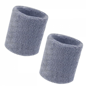 Lot de 2 poignets de sport - Gris