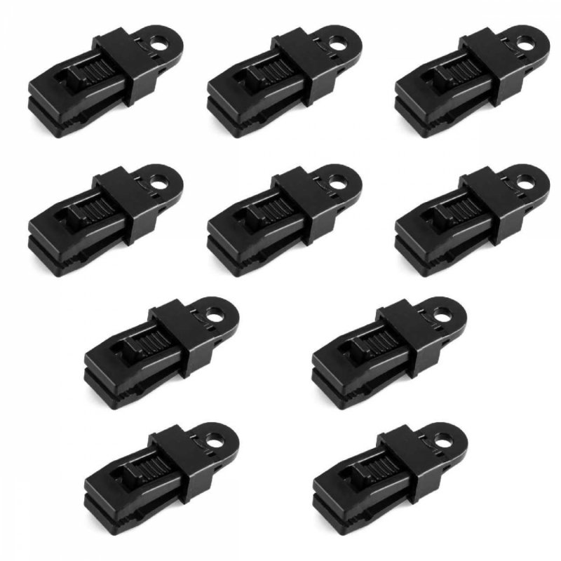 Lot de 10 pinces à tendre - Noir