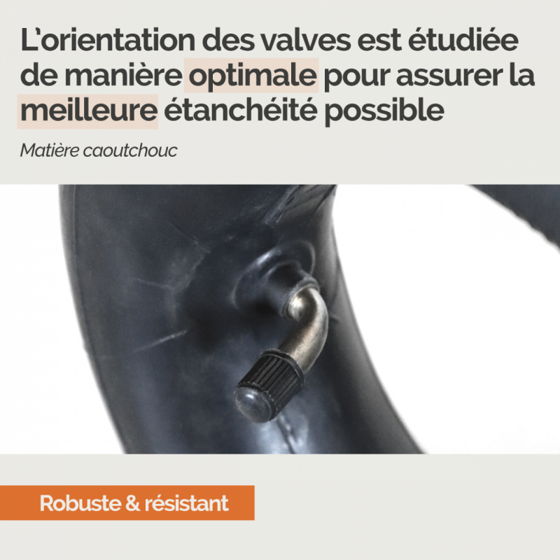 Chambre à air - 4.8 / 4.00 - 8 avec valve coudée