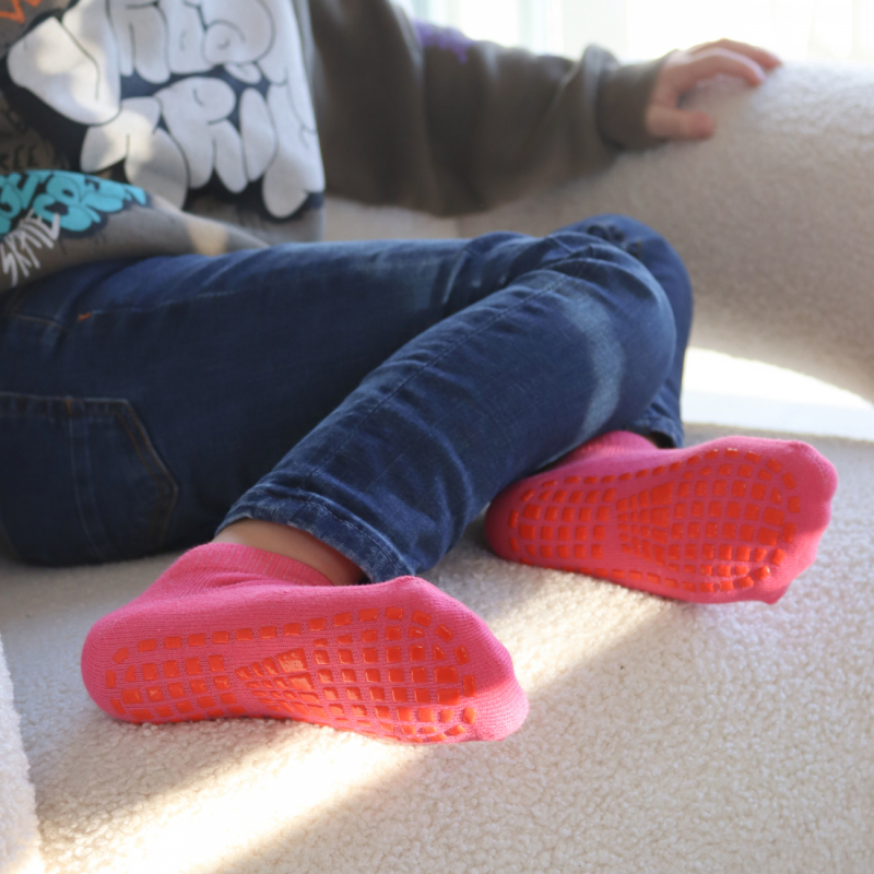 Lot de 8 paires de chaussettes antidérapantes - Enfant - M - Multicolore fille