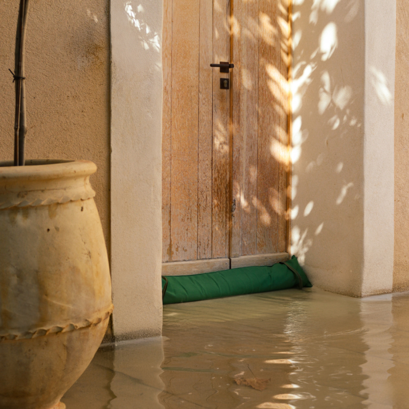 Lot de 4 sacs anti inondation - Vert