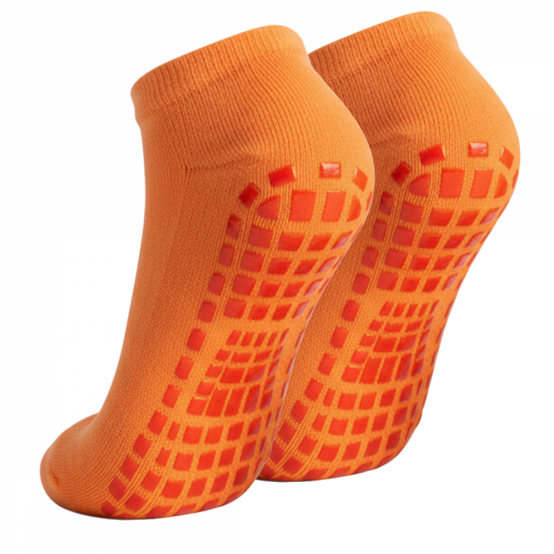 Lot de 2 paires de chaussettes antidérapantes - Enfant - M - Orange