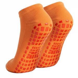 Lot de 2 paires de chaussettes antidérapantes - Enfant - M - Orange