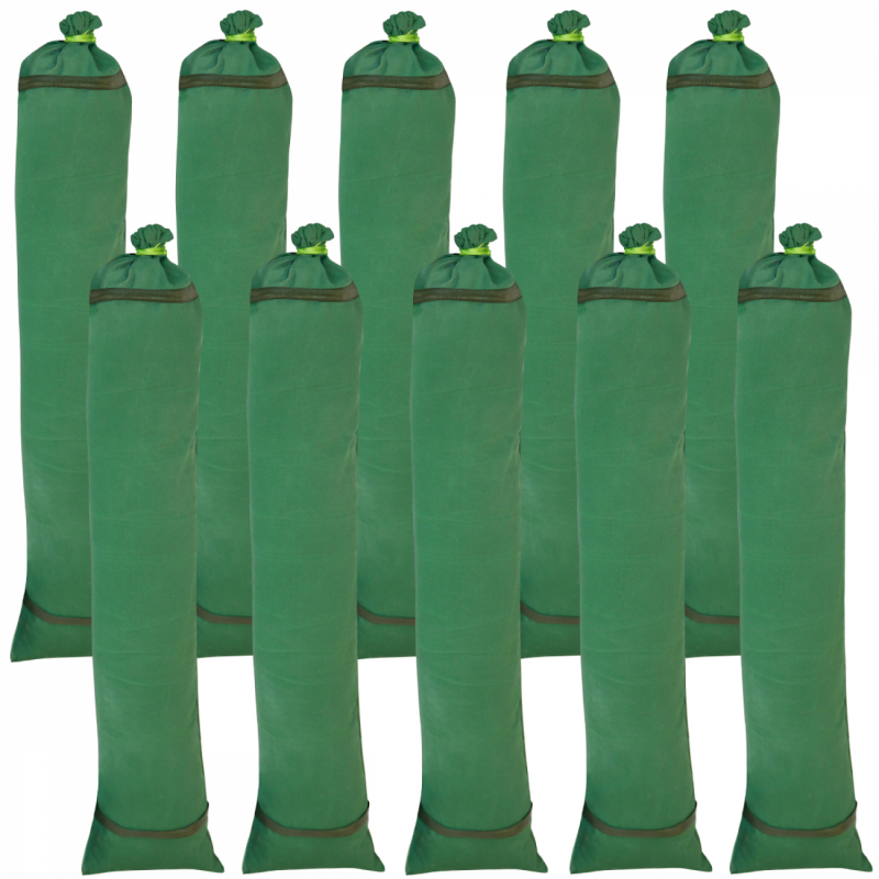 Lot de 10 sacs anti inondation - Vert