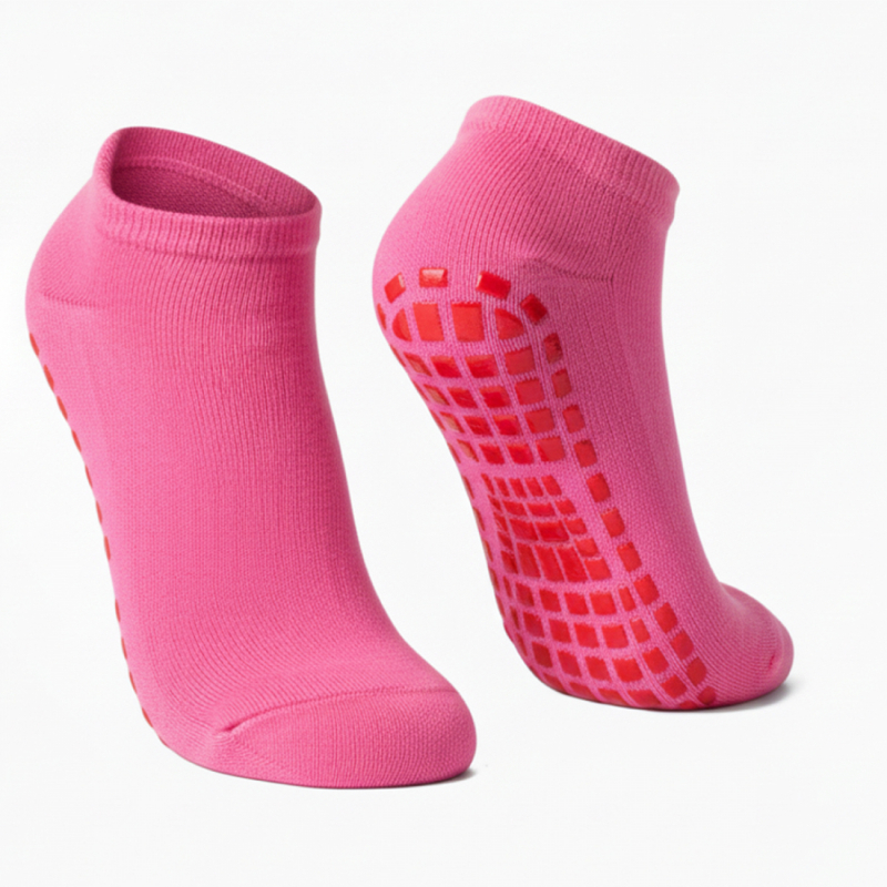 Lot de 8 paires de chaussettes antidérapantes - Enfant - M - Rose