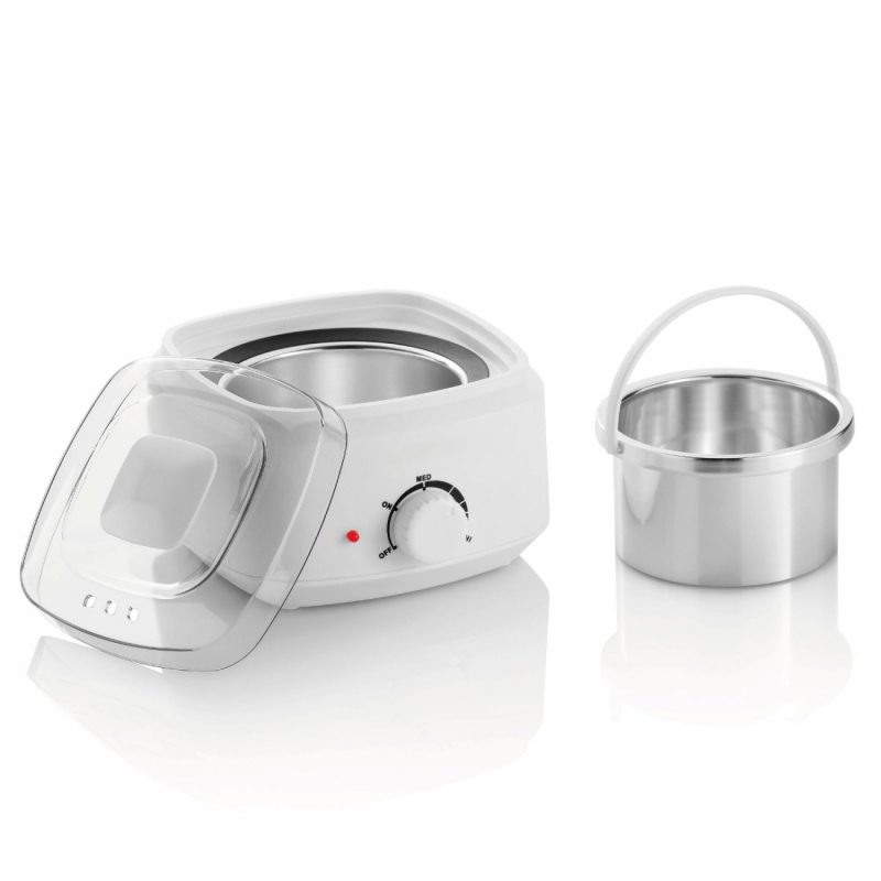 Chauffe-cire avec pot - 400 ml - Blanc