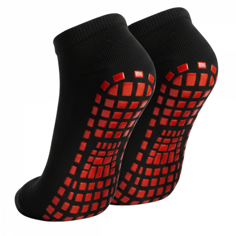 Lot de 2 paires de chaussettes antidérapantes - Enfant - S - Noir