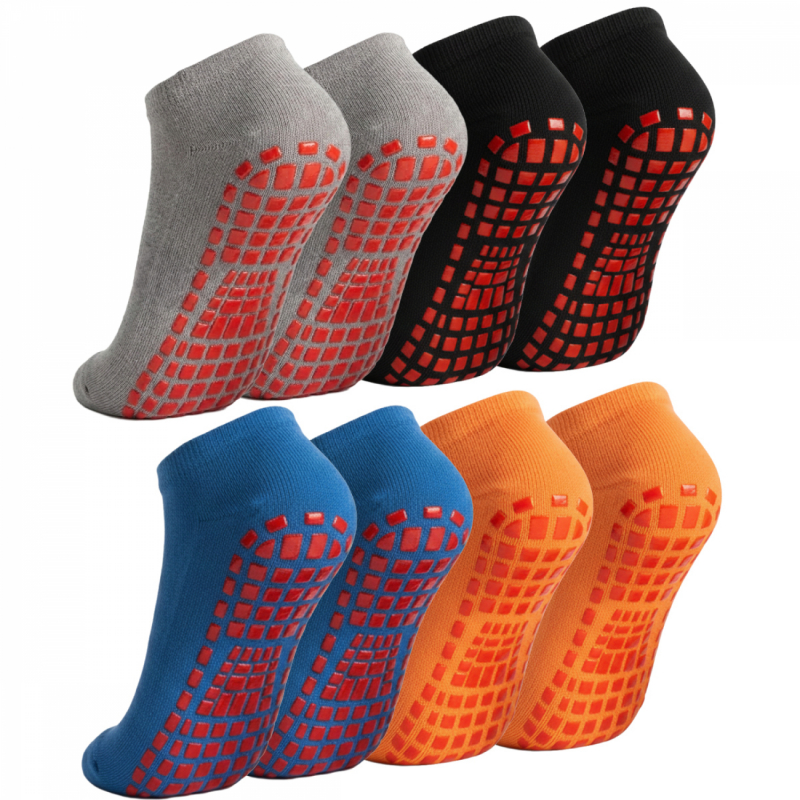 Lot de 8 paires de chaussettes antidérapantes - Enfant - M - Multicolore garçon
