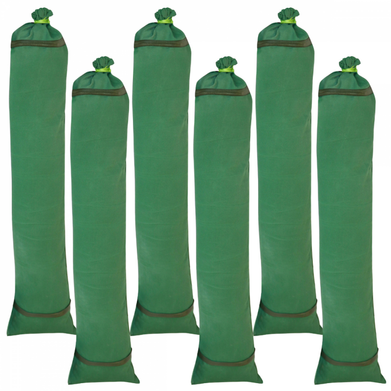 Lot de 6 sacs anti inondation - Vert