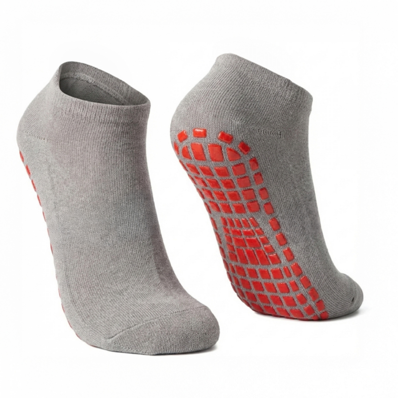 Lot de 8 paires de chaussettes antidérapantes - Enfant - M - Gris