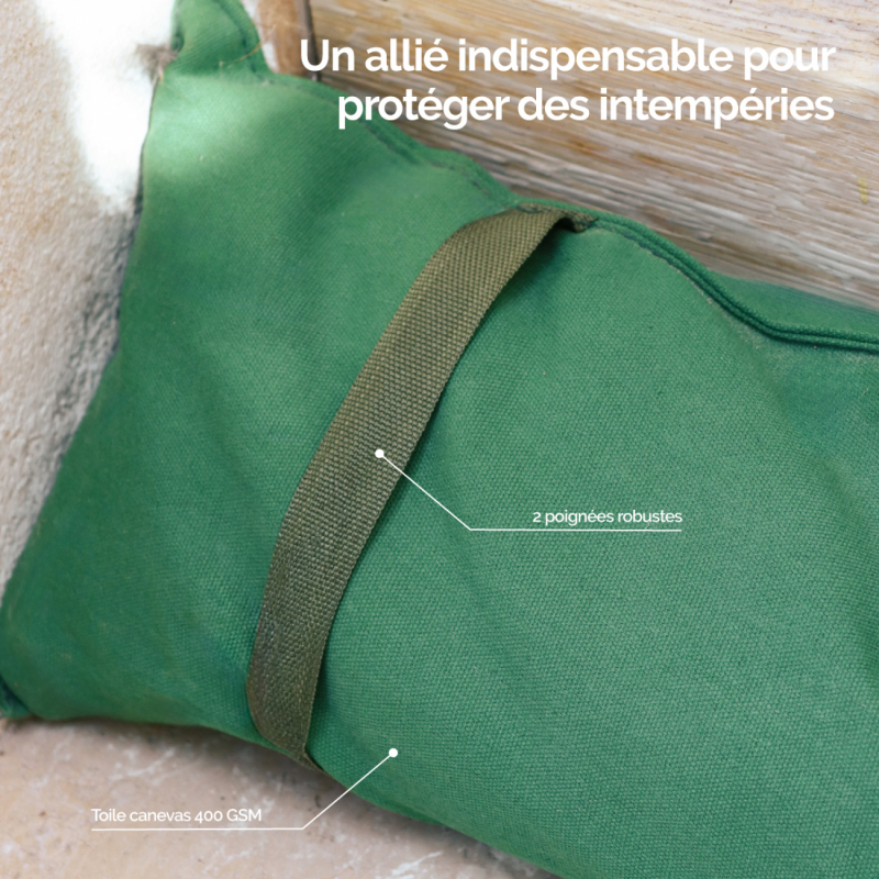 Lot de 2 sacs anti inondation - Vert