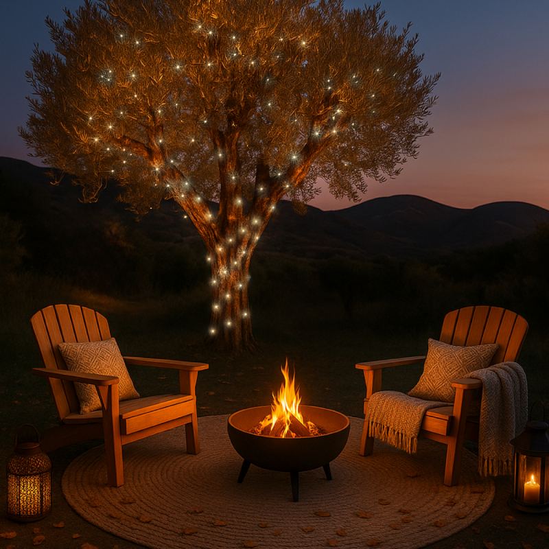 Guirlande lumineuse solaire LED - 7 m - Blanc froid