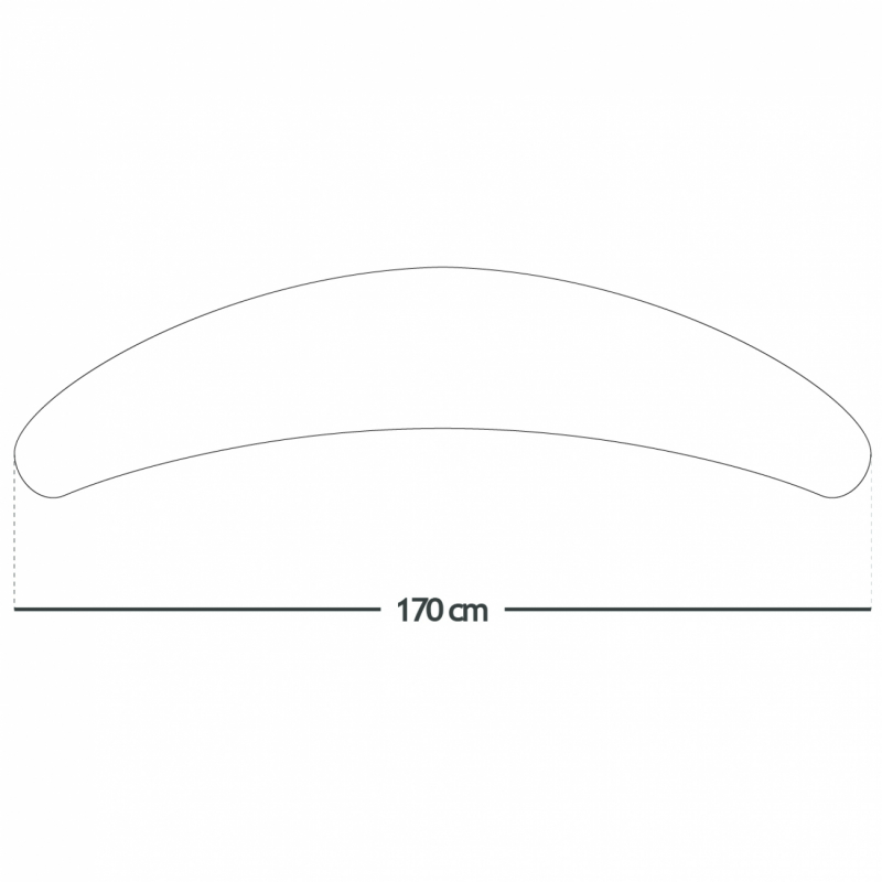 Coussin d'allaitement Douceur - 170 cm - Beige uni