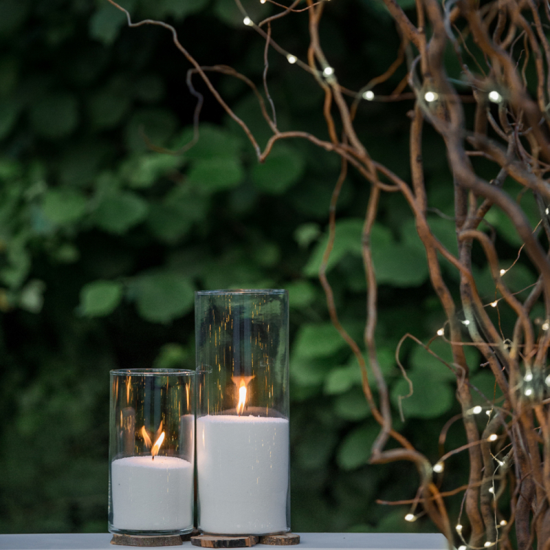 Lot de 2 guirlandes lumineuses solaires LED - 32 m - Blanc froid