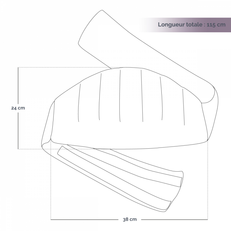 Ceinture chauffante pour lombaires - Terracotta