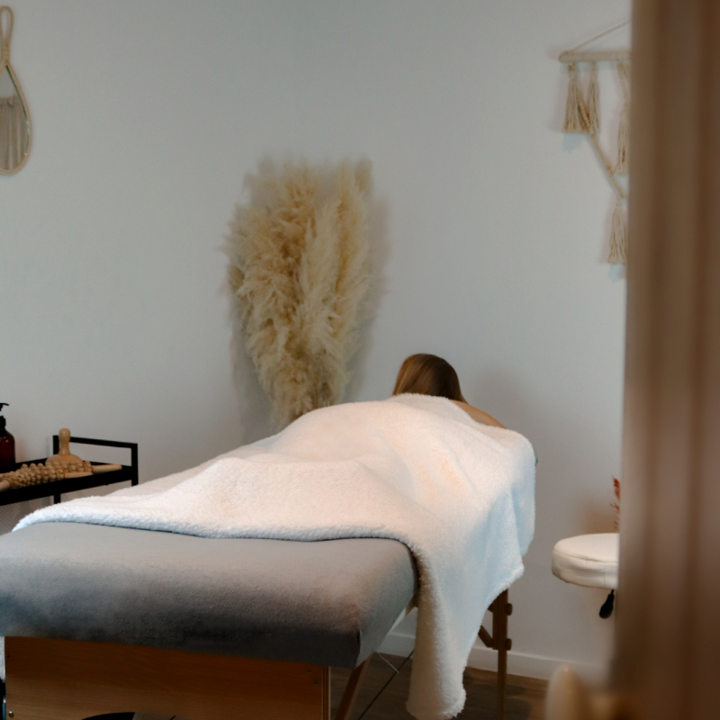 Drap-housse pour table de massage - Éponge - Terracotta