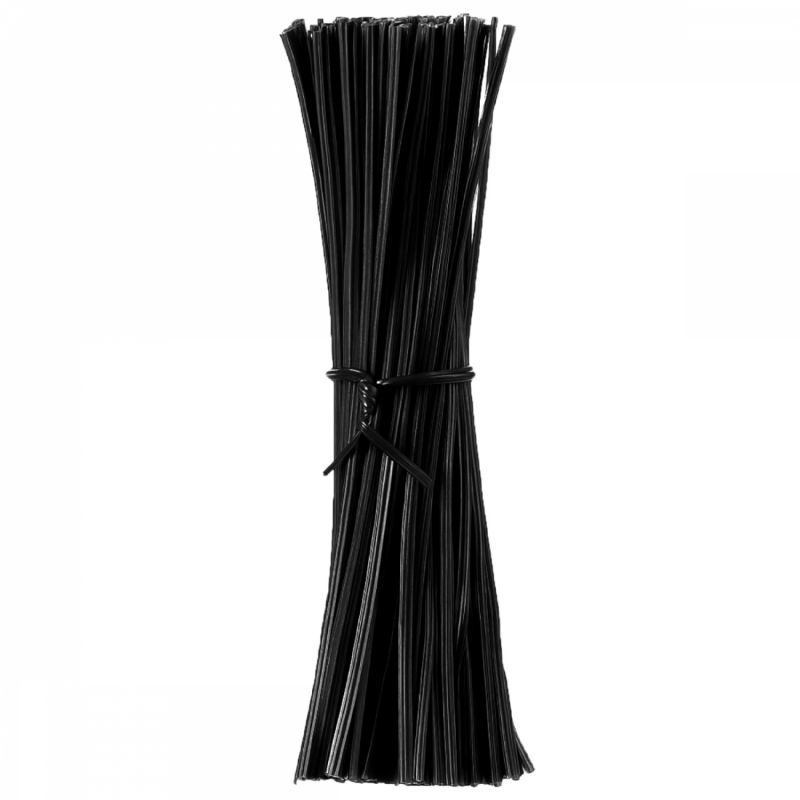 Lot de 200 attaches de torsion - Noir