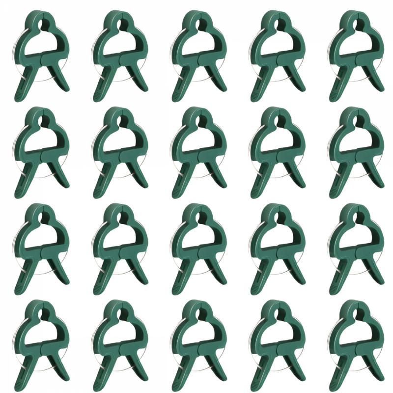 Lot de 20 clips d'attache pour plantes - Grande taille
